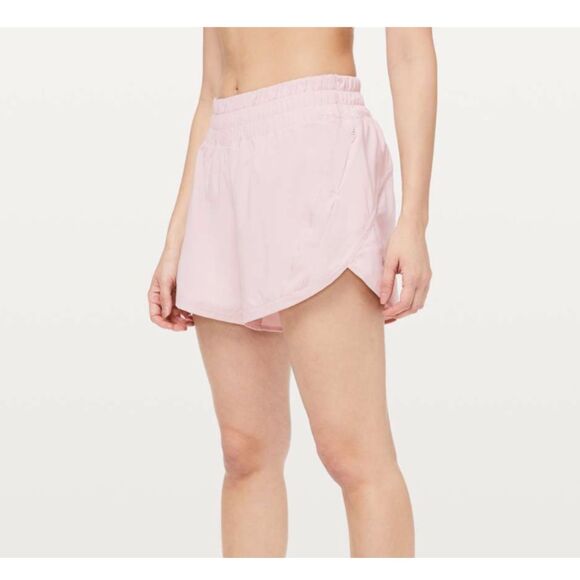 Women Lululemon Track That Short *5" Medium Rise in Pink Bliss Size 6 - Picture 1 of 7